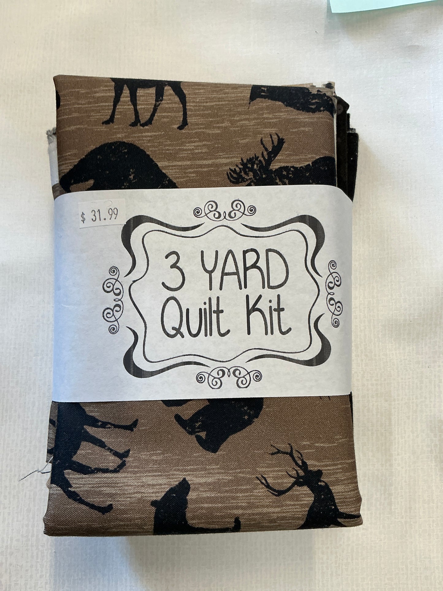 3 yard Quilt Kit deer, bear, elk
