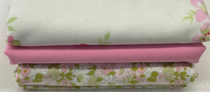 3 yard quilt kits white & pink floral