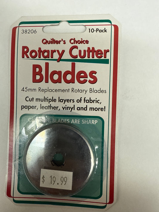Quilters Choice rotary cutter blades 45 mm ￼