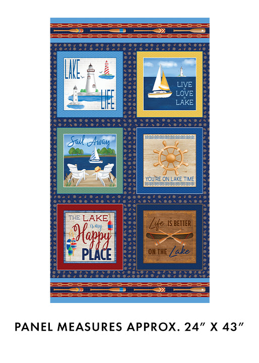 SAIL AWAY PANEL NAVY