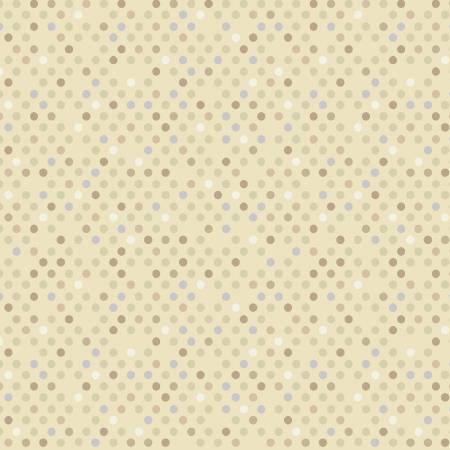 Benartex Dazzle Dots 2 Confetti Drop Cream
