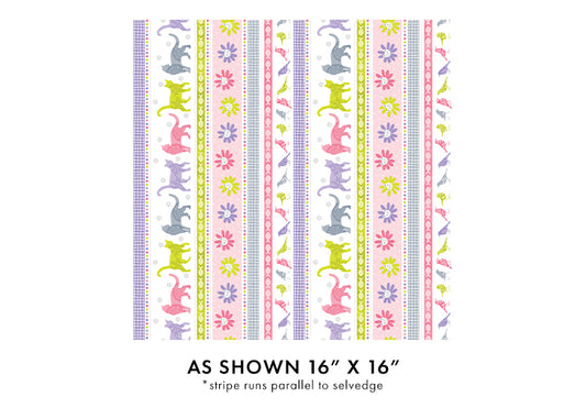 Kitty Sunshine Stripe Lt.Pink/Multi