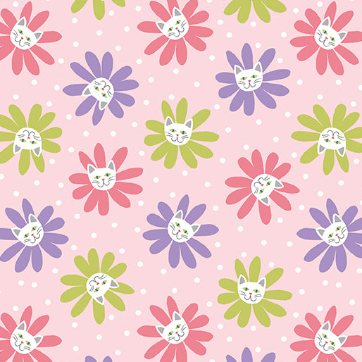 Kitty Blooms Light Pink/Multi