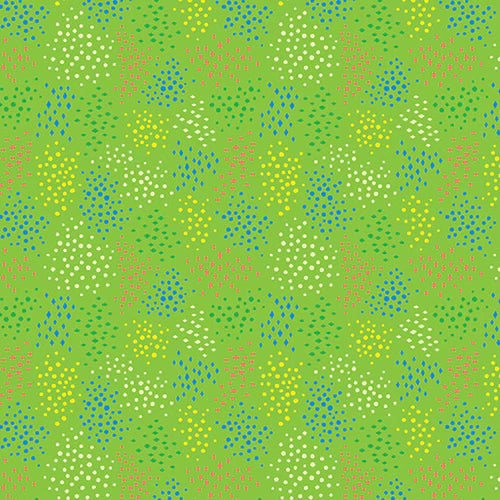 Benartex Cheeto's World Ditsy Dots Grass