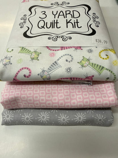 3 yard Quilt Kit Cats