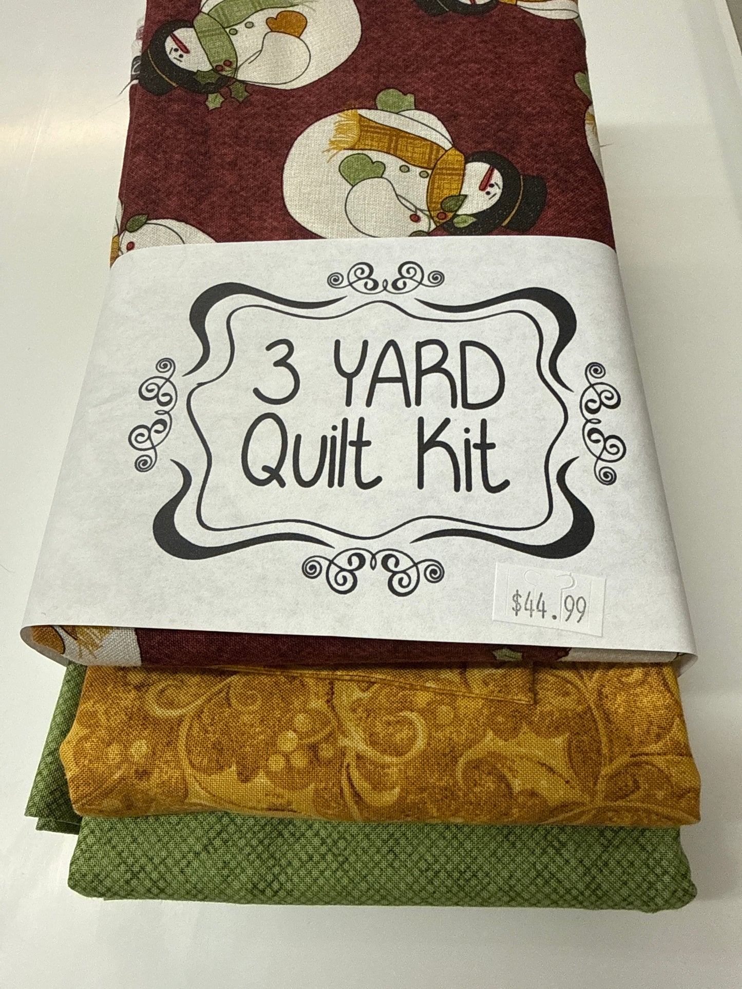 3 yard Quilt Kit Snowman