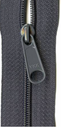 Designer Accents Ziplon Closed Bottom Zipper 22in Charcoal Gray