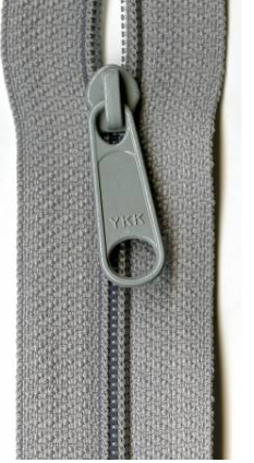 Designer Accents Ziplon Closed Bottom Zipper 22in Pearl Gray