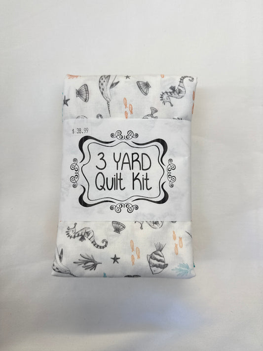 3 yard quilt kit sea-life