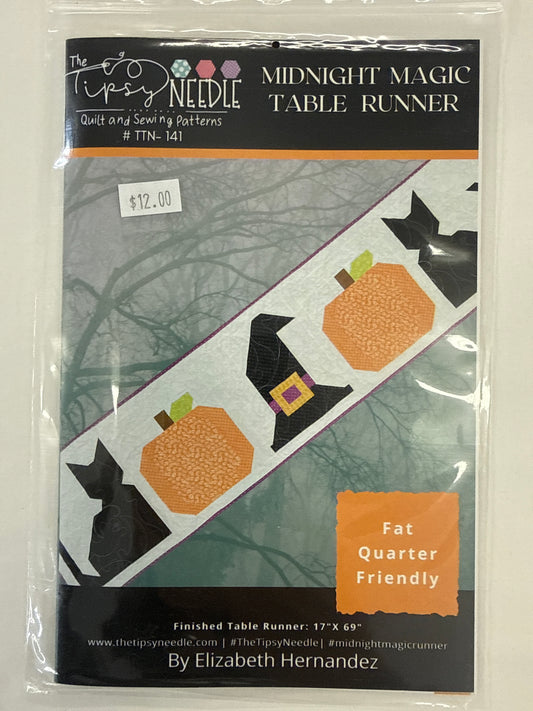 Midnight magic table runner by the tipsy needle