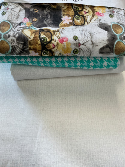 3 yard quilt kits~a lotta cats