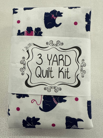 3 yard quilt kit schnauzers