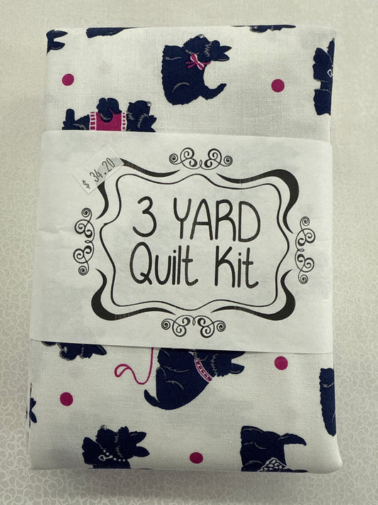 3 yard quilt kit schnauzers