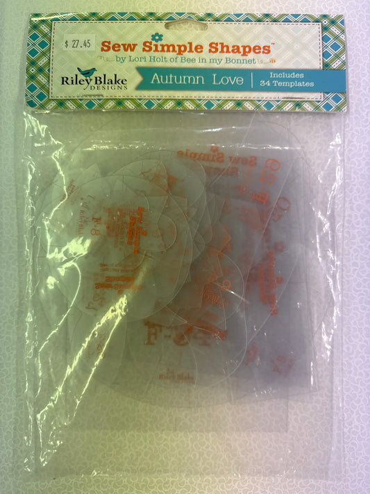 Autumn Love Sew Simple Shapes by Lori Holt Riley Blake