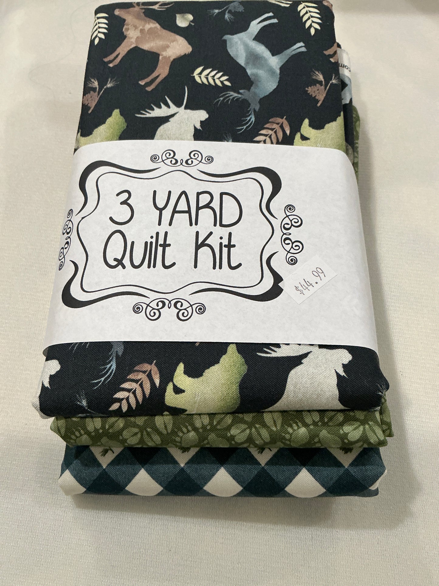 3 yard quilt kit deer, elk, bear