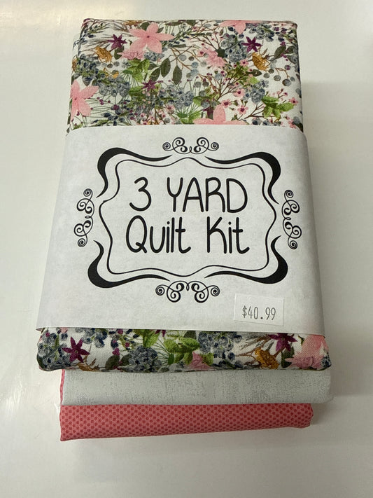 3 yard Quilt Kit Floral
