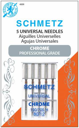 Schmetz 5 Universal Needles Chrome Professional grade