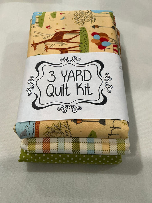 3 yard quilt kit Mini Menagerie by Bernartex