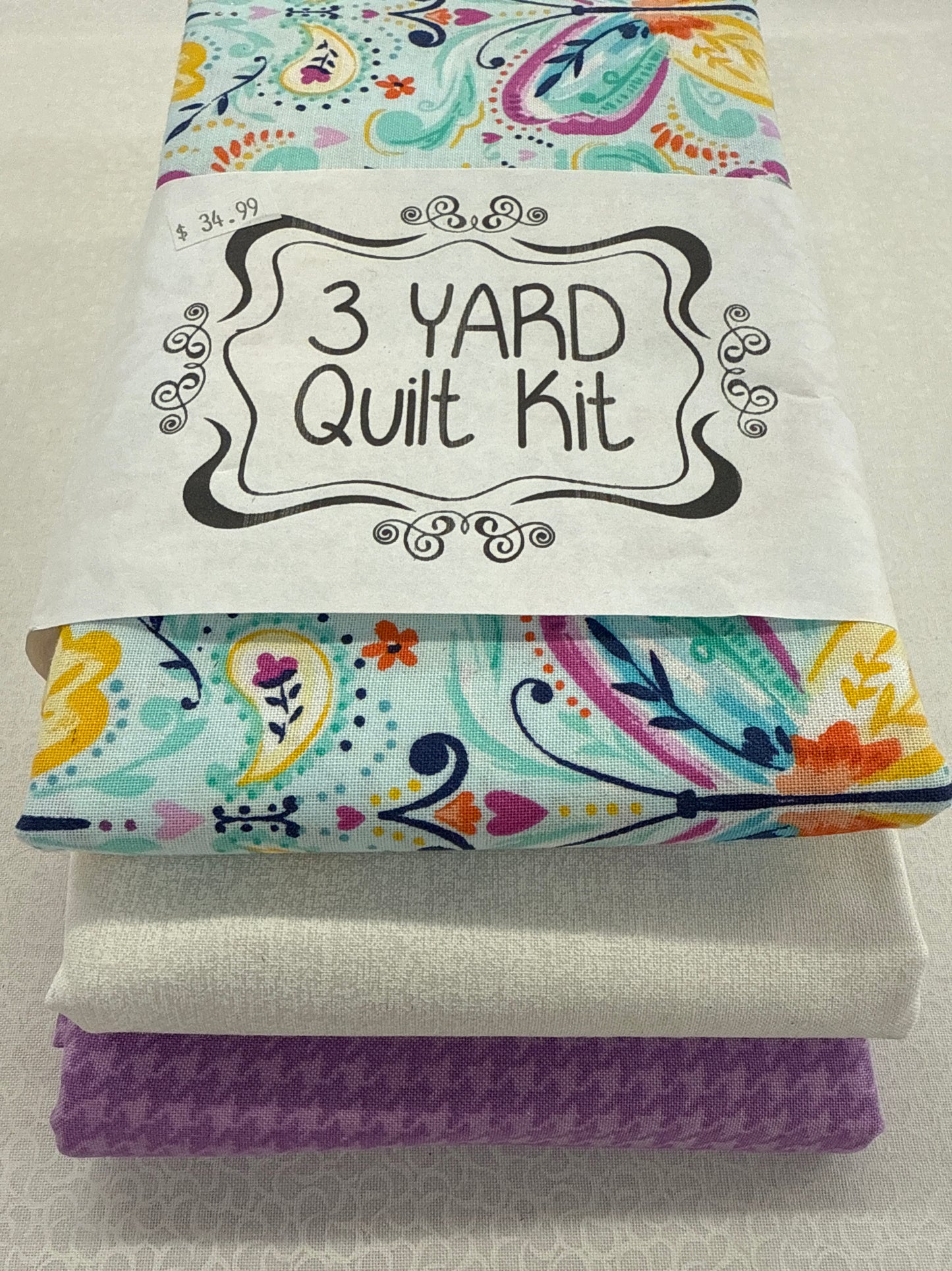 3 yard quilt kit, butterflies