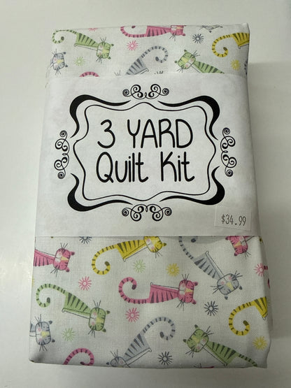 3 yard Quilt Kit Cats