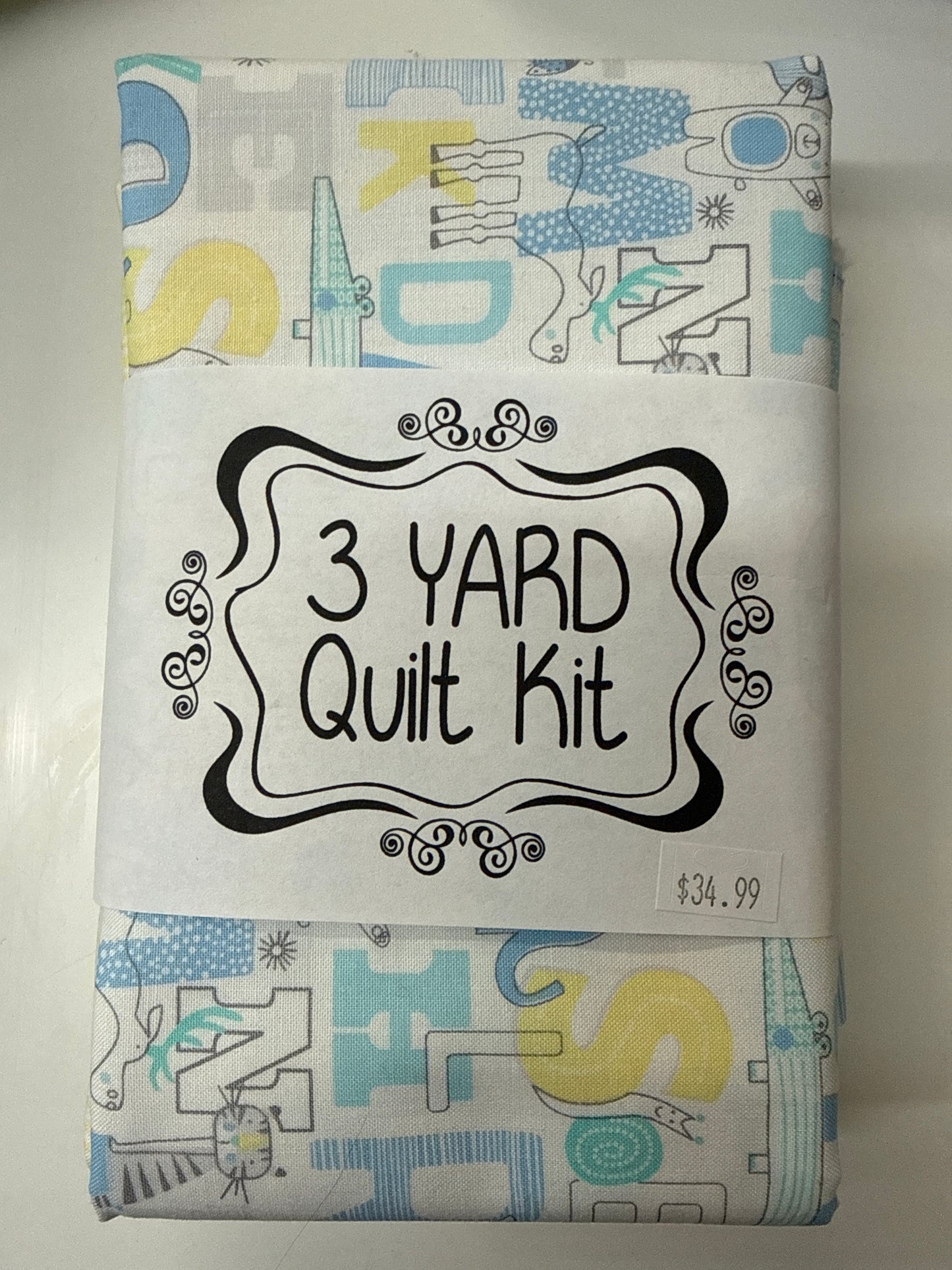 3 yard Quilt Kit Animal Alphabet