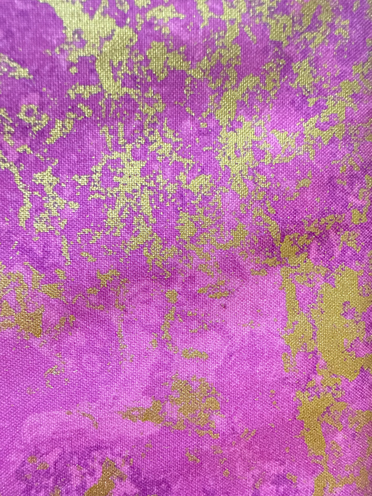 Metallic studio, pink and gold fleck