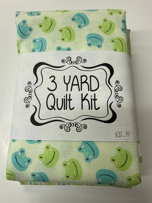 3 yard Quilt Kit Frogs