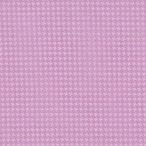 Blushed Houndstooth   Orchid by Benartex