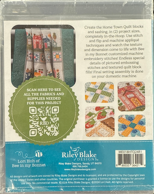 Home Town Quilt embroidery CD Lori Holt