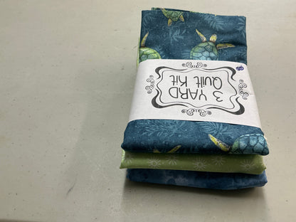 3 Yard Quilt Kit - Blues and Green