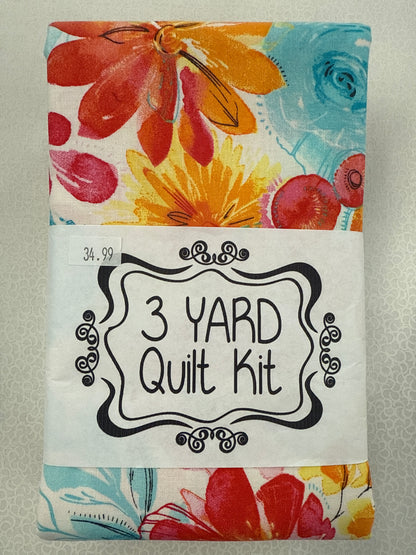 3 yard quilt kit florals