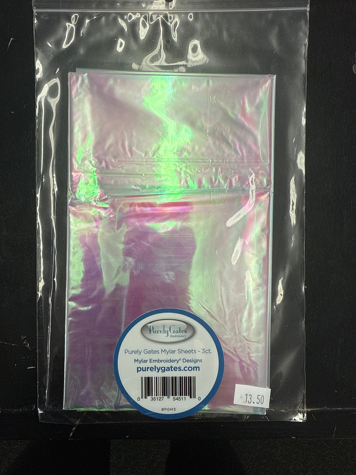 Mylar Embroidery Sheets  Pack of 3 18 x 30