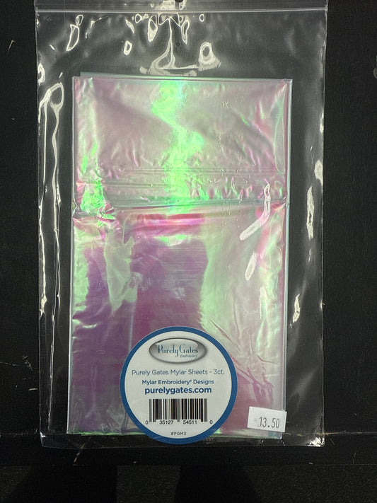 Mylar Embroidery Sheets  Pack of 3 18 x 30
