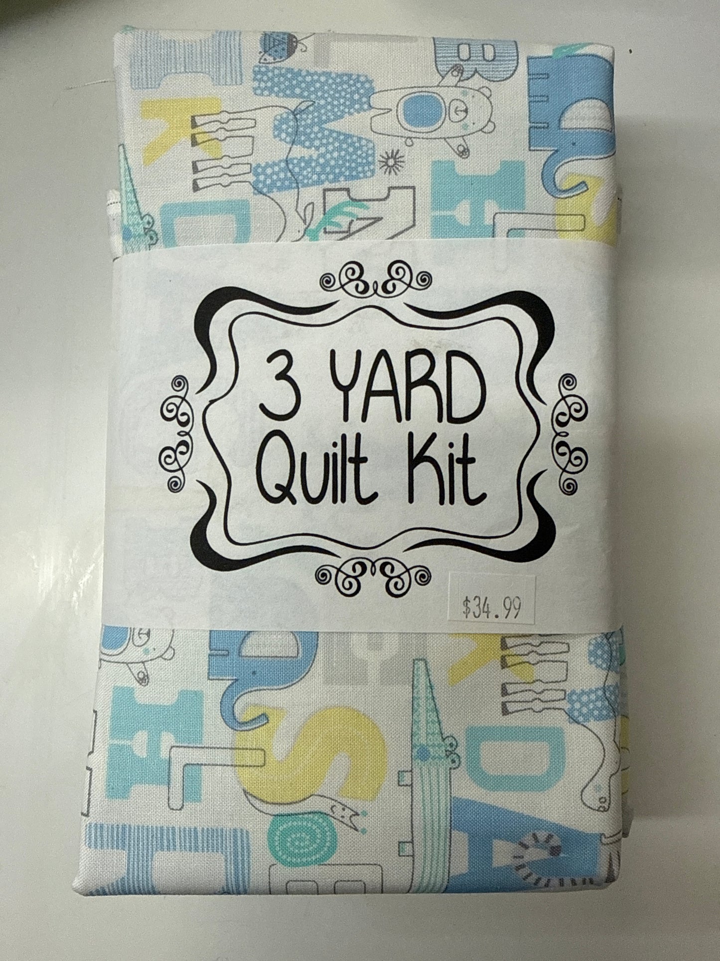 3 yard Quilt Kit Animal Alphabet