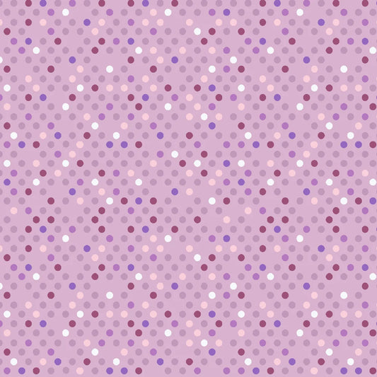 Benartex Dazzle Dots 2 Confetti Drop Lavender