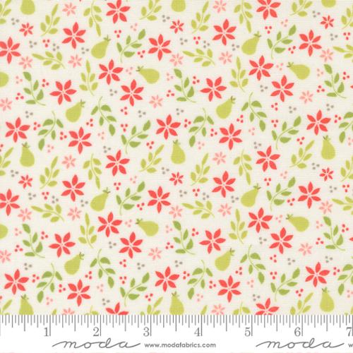 Poinsettia and Pear Cloud 37711 11 Moda