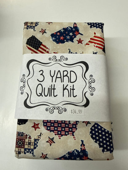 3 yard Quilt Kit Patriotic