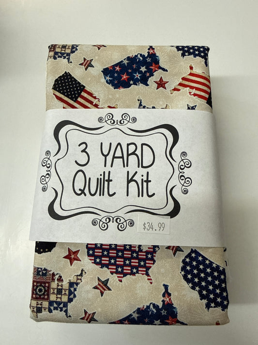3 yard Quilt Kit Patriotic