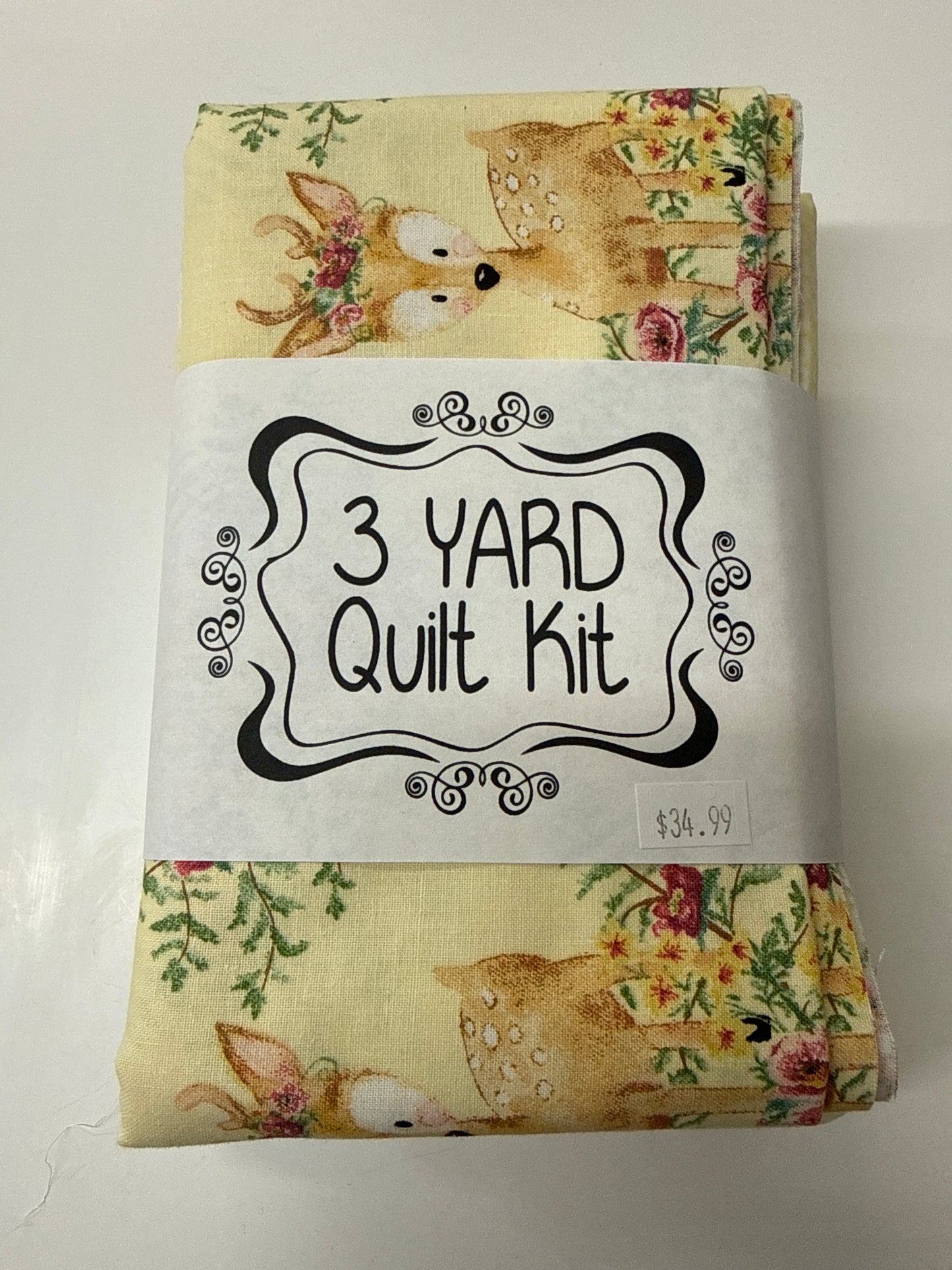 3 yard Quilt Kit Baby Deer