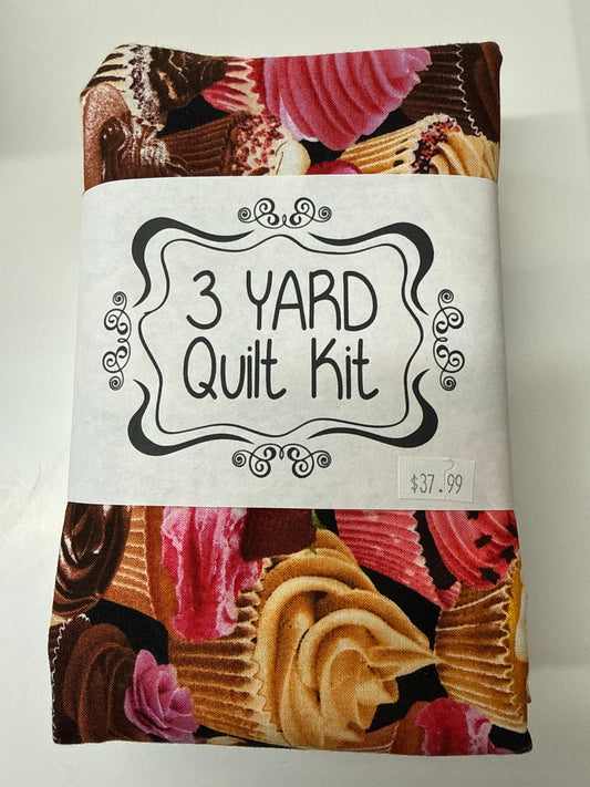 3 yard Quilt Kit cupcakes