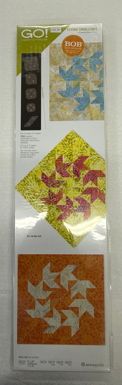 FLYING SWALLOWS 12” finished block