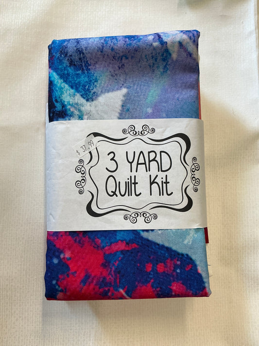 3 yard quilt kits~America flag red