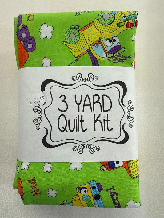 3 yard quilt kit trucks