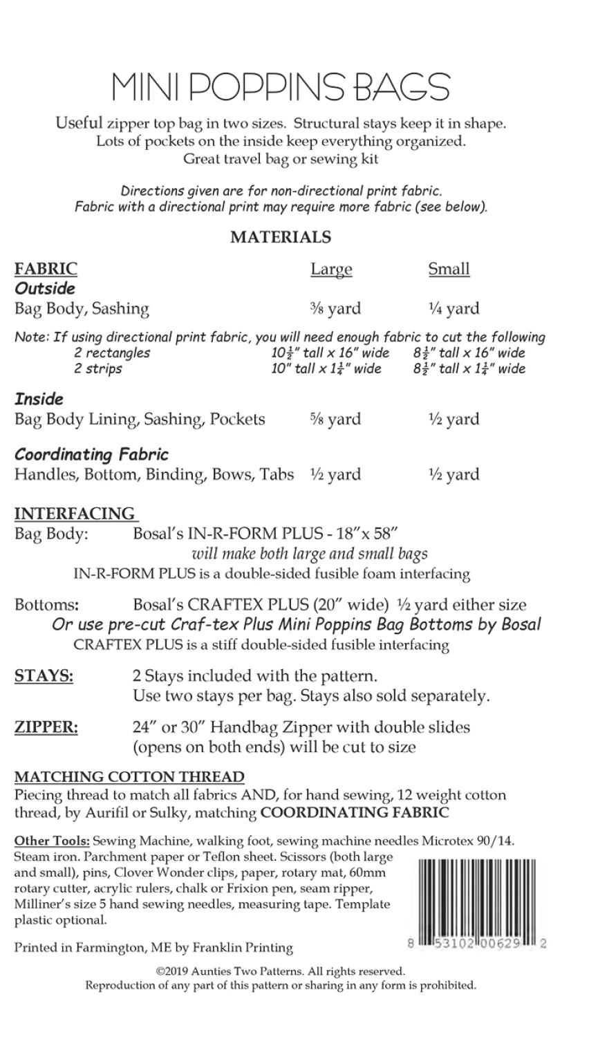 Mini Poppins Bags AT629