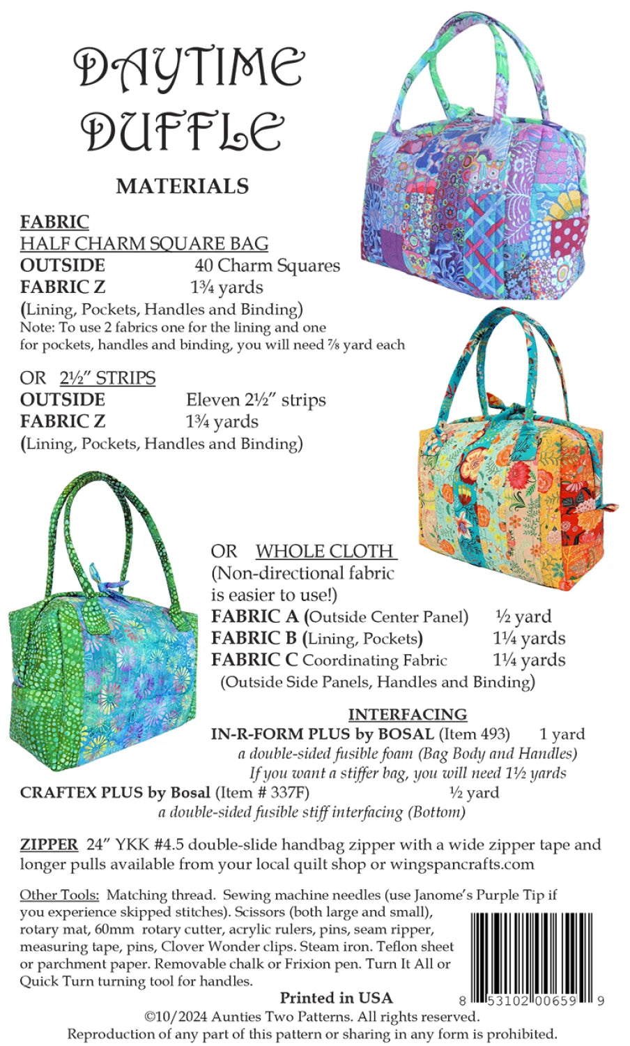 Daytime Duffle # AT659