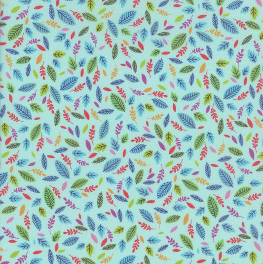 Benartex Cheeto's World Scattered Leaves Sky
