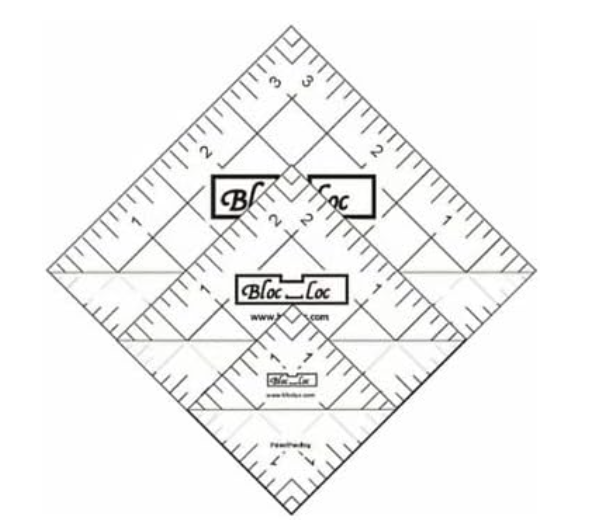 Bloc Loc Half Square Triangle Ruler Set -1.5 2.5",3.5", Acrylic Ruler