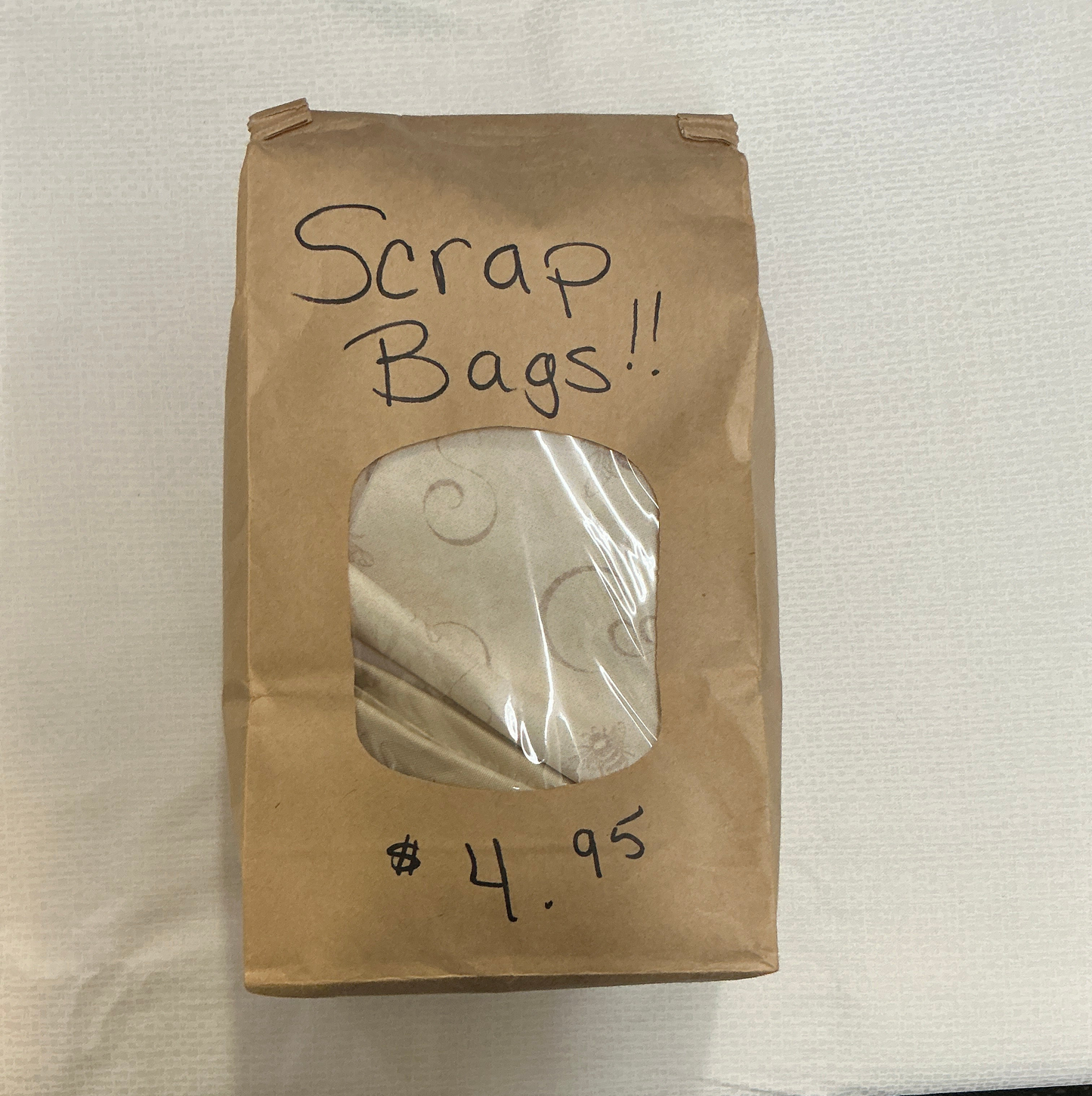 Scrap bags-appliqué pieces