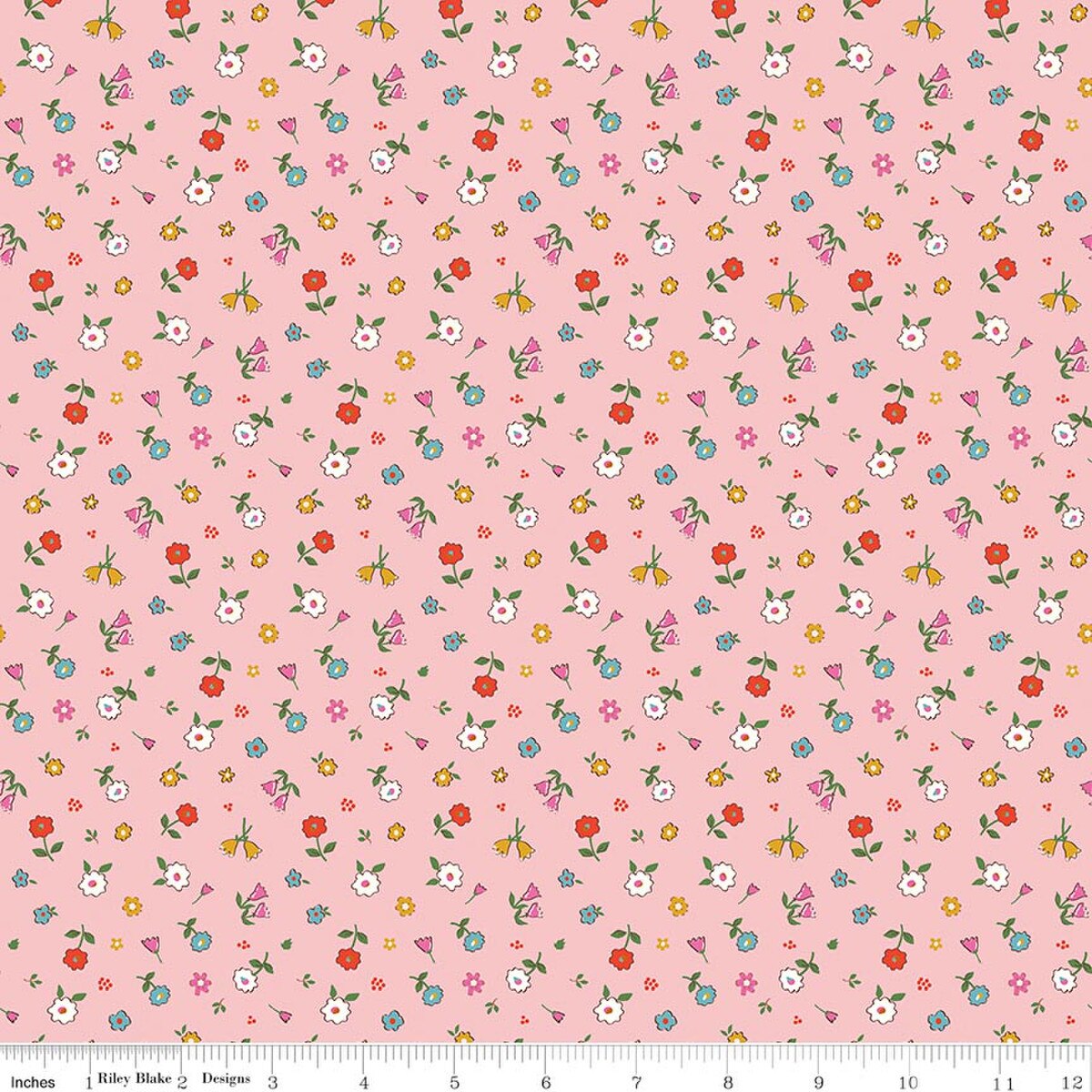 Cotton Nook by Minki Kim C17974-pink  Lil' Farm friends by Kelsey Carlson