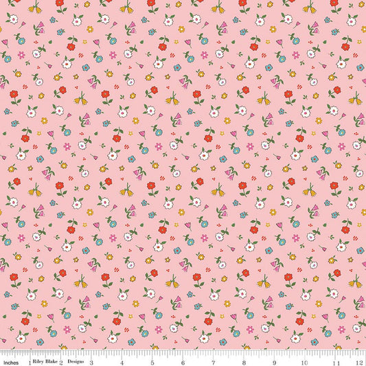 Cotton Nook by Minki Kim C17974-pink  Lil' Farm friends by Kelsey Carlson